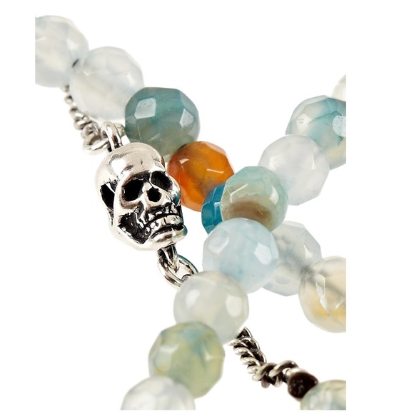 Chan Luu Silver Plated Aqua & Fire Agate Necklace - Picture 4 of 8